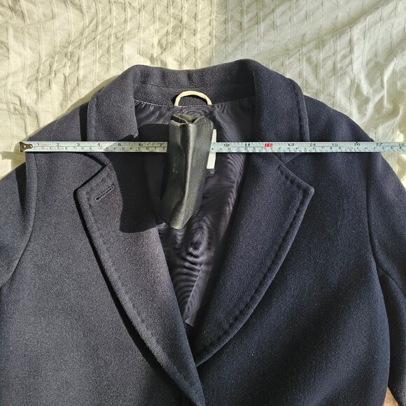 Aritzia Wilfred Jared Wool Coat - 2018 - Royal Navy - Sz XXS - Picture 13 of 16